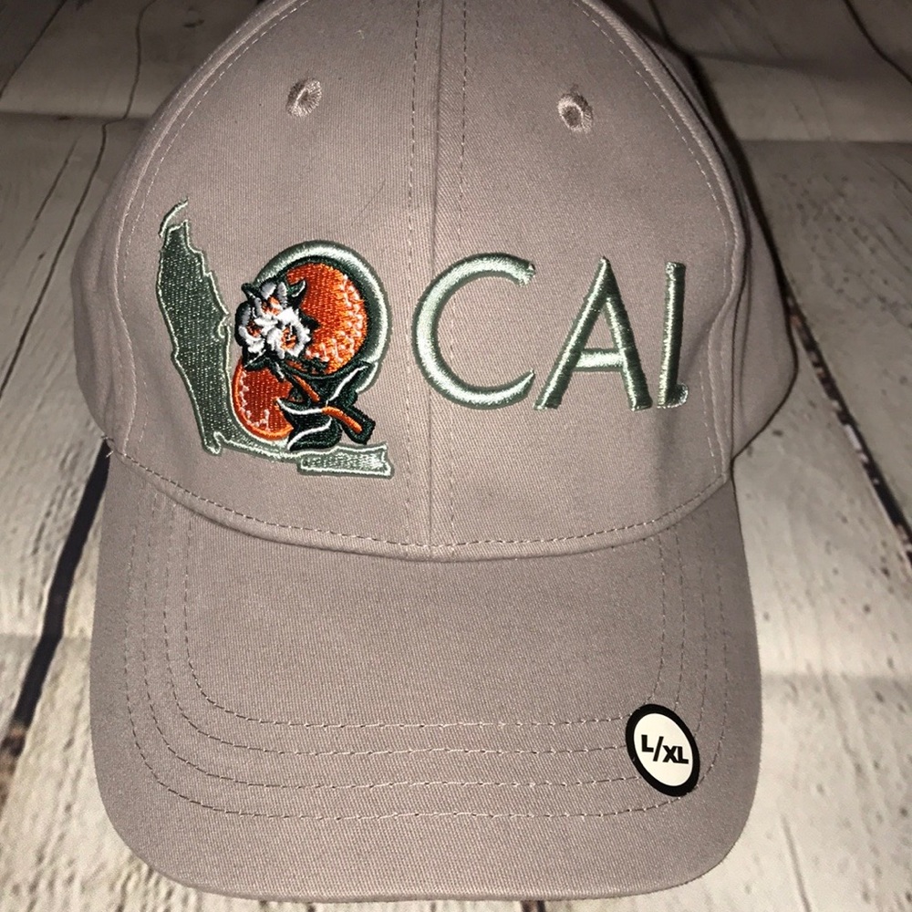 Local hat gray L/XL curved brim